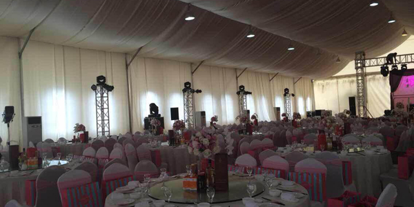 ST-2025型庆典喜宴篷房内部图