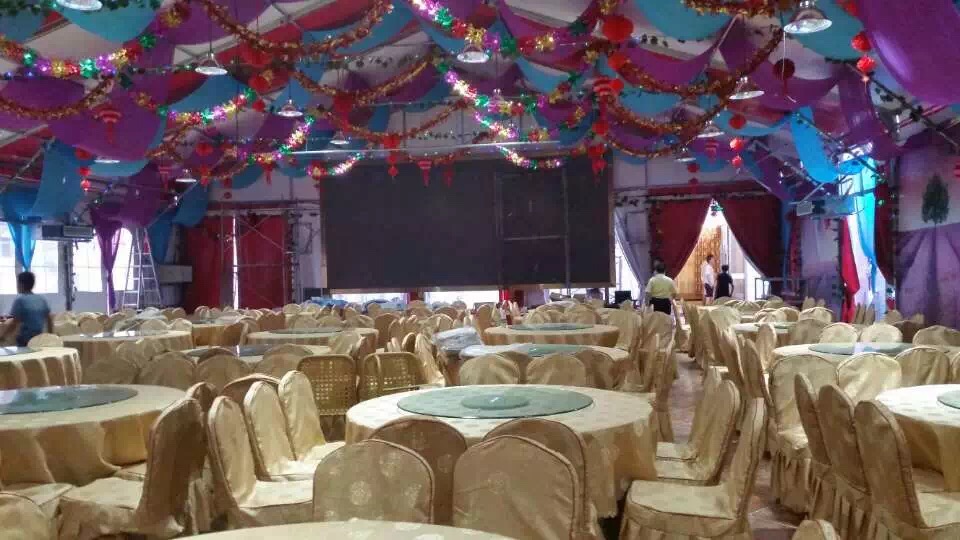 庆典篷房内部图-菏泽案例