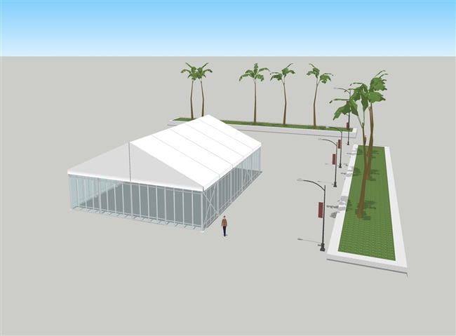 20米玻璃效果图